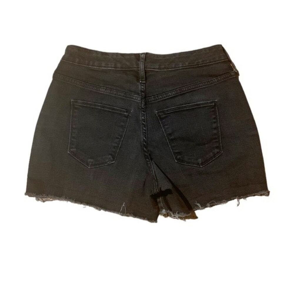 Universal Thread High Rise Midi Denim Shorts Black Size 2 - Picture 2 of 7